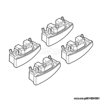 Nordrive Kit Άκρα-Πόδια για Μπάρες Bmw Σειρά 3 4D E90 2005-2011 4τμχ