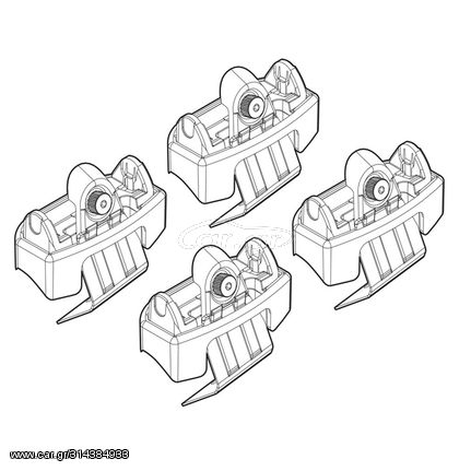 Nordrive Kit Άκρα-Πόδια για Μπάρες Peugeot 308 5D/SW 2013 4τμχ