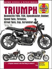 Κωδ.219286 HAYNES αγγλικό service manual 6401 για TRIUMPH BONNEVILLE 900 T100 ABS 17-19 / TRIUMPH STREET TWIN 900 ABS 16-19 / TRIUMPH STREET CUP 900 ABS 17-19 1 τηλ.215-215-8211