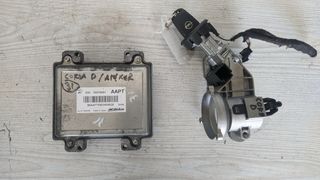 Εγκέφαλος μηχανής και κλειδαριά με immobilizer από A14XER 1.4lt 100PS, Opel Corsa D 2007-2011