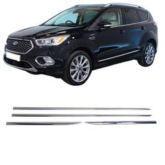 Ford Kuga 2013-19 Νίκελ Πλαϊνά Διακοσμητικά Πόρτας