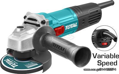 TOTAL ΓΩΝΙΑΚΟΣ ΛΕΙΑΝΤΗΡΑΣ 900W - 125mm ΗΛΕΚΤΡΟΝΙΚΟΣ (TG109125565)