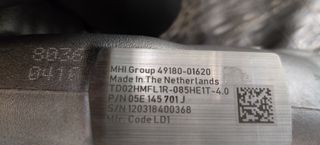 Καινουργια γνησια MITSUBISHI TD02 05E145701J 05E145701H 1.5tsi EVO 150HP AUDI SKODA SEAT VW-thumb-1