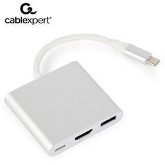 CABLEXPERT USB TYPE-C MULTI-ADAPTER SILVER