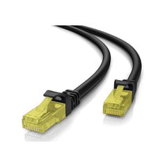POWERTECH καλώδιο U/UTP Cat 5e CAB-N213, CCA 26AWG 0.4mm, 1m, μαύρο