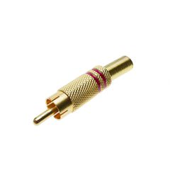 ARTSOUND MA266-R RCA CONNECTOR MALE GOLD RED - ArtSound and Lights