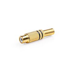 ARTSOUND MA286-BLK RCA CONNECTOR FEMALE GOLD BLACK - ArtSound and Lights
