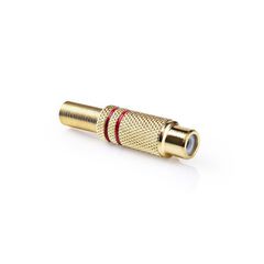 ARTSOUND MA286-R RCA CONNECTOR FEMALE GOLD RED - ArtSound and Lights