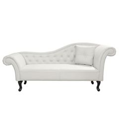 ΑΝΑΚΛΙΝΔΡΟ T.CHESTERFIELD FB93008.02 PU ΛΕΥΚΟ-ΜΑΥΡΑ ΠΟΔΙΑ(ΔΕΞΙ)190x61x84Yεκ