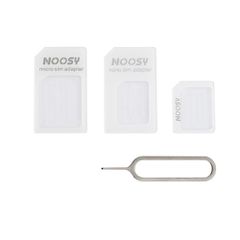 Noosa SIM Card Adapter Set + Key - White-thumb-1