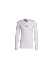 Adidas TechFit GU7334 Ανδρική Ισοθερμική Μακρυμάνικη Μπλούζα Compression Λευκή