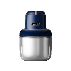 Πολυκόφτης DEERMA JR08 220W με μπαταρία 3x δοχεία 0.8/1/1.2L και αντιολισθητική λαστιχένια βάση σε μπλε χρώμα