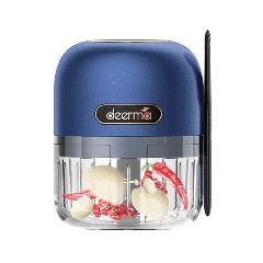 Πολυκόφτης σε μπλε χρώμα DEERMA JS100 150ml 40W με 3 λεπίδες, μπαταρία και 3 αιχμηρές λεπίδες
