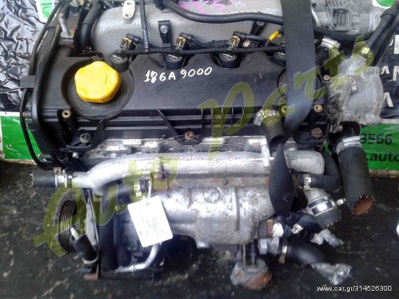 ΚΙΝΗΤΗΡΑΣ FIAT DOBLO 1.900 MTI 120ps / 4000Rpm , 142.000km (6 ΜΗΝΕΣ ΓΡΑΠΤΗ ΕΓΓΥΗΣΗ) , ΚΩΔ.ΚΙΝ. 186A9000 , ΑΡ.ΚΙΝ. 6107982 , ΜΟΝΤΕΛΟ 2005-2010