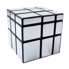 Mirror blocks cube 3x3 silver