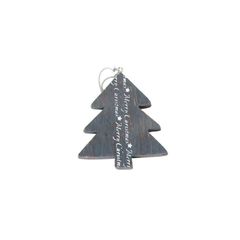 Ξύλινο Χριστουγεννιάτικο στολίδι δέντρο με μήνυμα γκρι - Small Foot