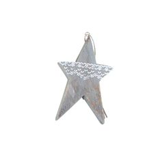 Ξύλινο Χριστουγεννιάτικο στολίδι αστέρι γκρι ζωγραφιστό - Small Foot