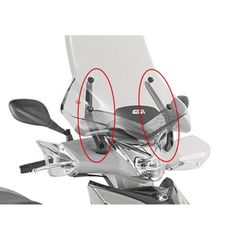 Givi ΚΙΤ ζελατίνας D6114KIT για Agility 300 R16 ('19 - '20)