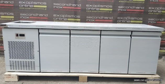 Ψυγείο Πάγκος Με 4 Πόρτες & Λάντζα 24x30x15 - 239x70x85 - Καινούργιο.