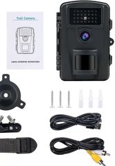 HD Camera 16MP 1080P No Glow 940nm IR LEDs Trail Camera 0.2s Trigger Speed Game Camera Night Vision up to 65ft/20m and IP66 Waterproof Hunting Camera
