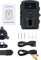 HD Camera 16MP 1080P No Glow 940nm IR LEDs Trail Camera 0.2s Trigger Speed Game Camera Night Vision up to 65ft/20m and IP66 Waterproof Hunting Camera