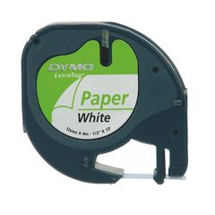 Dymo Letratag Band Papier wei ss12 mm x 4 m