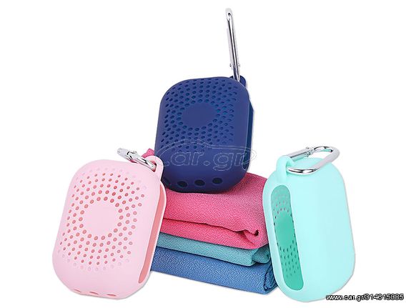 Πετσέτα Alpin Outdoor Pocket XtraDryFast Microfiber Pink - Cyan - Navy