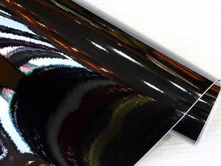 Βινύλιο μαύρο Glossy New Fashion Candy Roof Film με προστατευτικό 1,52x20m