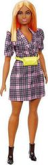 Mattel Barbie Doll - Fashionistas #161 - Puff Sleeve Plaid Blazer Dress Curvy Doll (GRB53)