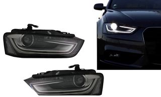 ΦΑΝΑΡΙΑ ΕΜΠΡΟΣ LED AUDI A4 B8.5 Facelift (2012-2015) Black