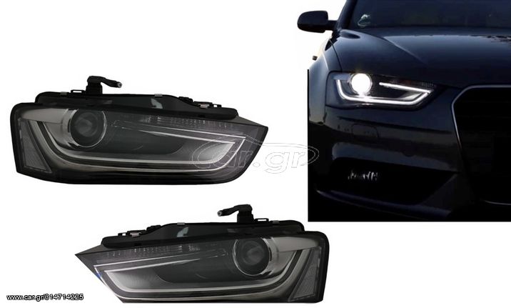 ΦΑΝΑΡΙΑ ΕΜΠΡΟΣ LED AUDI A4 B8.5 Facelift (2012-2015) Black