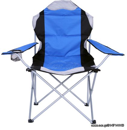 Πολυθρόνα μεταλλική πτυσσόμενη polyester 600D 58x58x105cm με θήκη