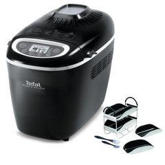 Tefal PF611838 Αρτοπαρασκευαστής 1600W Χωρητικότητας 1500gr με 19 Προγράμματα