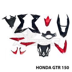 ΠΛΑΣΤΙΚΑ ΚΙΤ HONDA GTR 150 ΜΑΥΡΟ - ΚΟΚΚΙΝΟ