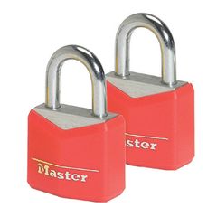 Σετ 2 λουκέτα χρωματιστά 20mm με ίδιο κλειδί, MASTERLOCK