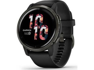 Garmin Venu 2 Stainless Steel 45mm Αδιάβροχο Smartwatch με Παλμογράφο (Slate / Black) (010-02430-11) - Πληρωμή και σε έως 9 δόσεις