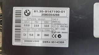  ΕΓΚΕΦΑΛΟΣ CAR ACCESS SYSTEM BMW X5 E70 2008 61.35-9147190-01 CAS3-thumb-1