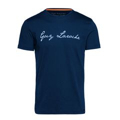 Guy Laroche  Ανδρικό Βαμβακερό Κοντομάνικο T-Shirt  σε Μπλε Χρώμα GL2019207_24