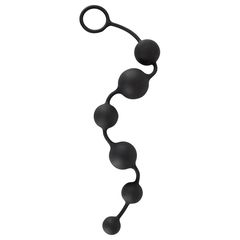 Μαύρες Πρωκτικές Μπίλιες Σιλικόνης Anal Beads 40εκ