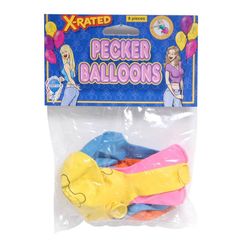 Πολύχρωμα Μπαλόνια με Σκίτσο Πέους Pipedream X-Rated 8 τεμάχια