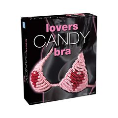 Φαγώσιμο Σουτιέν από Καραμέλες Lover’s Candy Bra Ροζ Κόκκινο