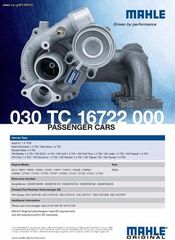 K03-248 VAG 1.4TSI 140-180HP MAHLE GERMANY eautoshop gr  