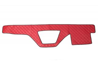 Κάλυμμα Ταμπλό από Δερματίνη για DAF XF 105 2006-2013 XF 106 2014 - Κόκκινο