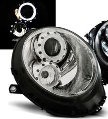 ΦΑΝΑΡΙΑ ΕΜΠΡΟΣ Headlights LED Angel Eyes Mini Cooper R56 R57 