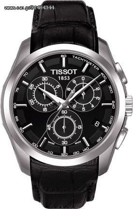 Tissot TREND Couturier Chronograph Black Leather Strap T035.617.16.051.00