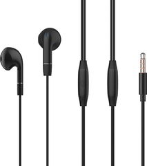 Celebrat earphones με μικρόφωνο G8, 3.5mm, 1.2m, μαύρα - (G8-BK)