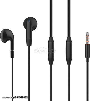 Celebrat earphones με μικρόφωνο G8, 3.5mm, 1.2m, μαύρα - (G8-BK)