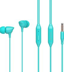 Celebrat earphones με μικρόφωνο G7, 3.5mm, 1.2m, μπλε - (G7-BL)