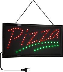 GloboStar Φωτιστικό Ταμπέλα LED Σήμανσης PIZZA με Πρίζα AC 230V Μ48xΠ25xΥ2cm - (75684)