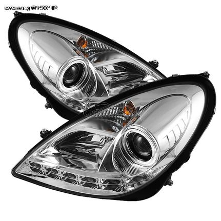 ΦΑΝΑΡΙΑ ΕΜΠΡΟΣ LED Headlights Mercedes Benz SLK R171 chrome